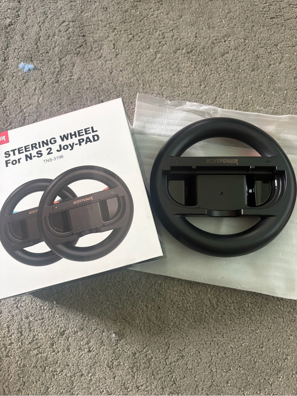 ECHT Steering Wheel Controller with Light Blue Accent